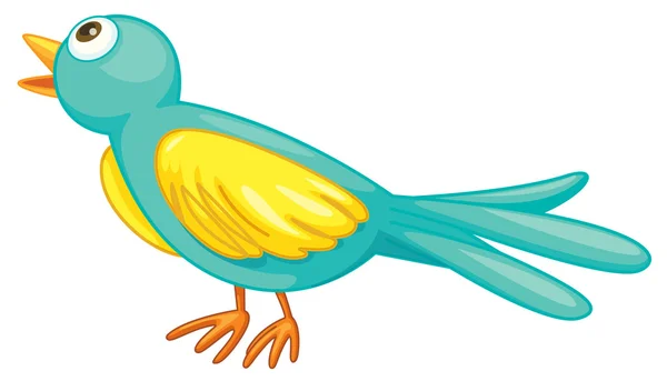 Uccello verde — Vettoriale Stock