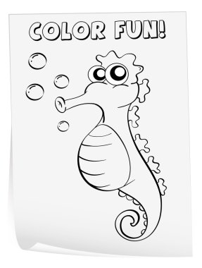 Coloring worksheet clipart