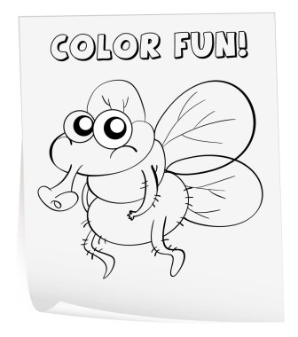 Coloring worksheet clipart