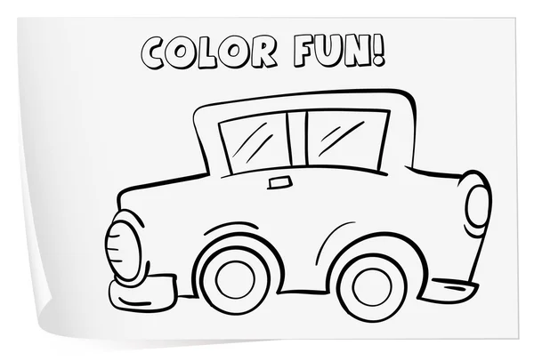 ilustração de carro esportivo em uma linha de desenho à mão. carro  esportivo antigo clássico. ilustração de arte de linha de vetor de estilo  gravado à mão para crianças colorir livro ou
