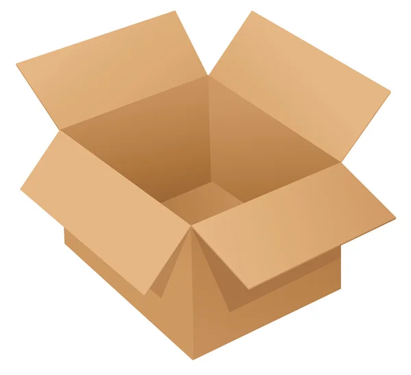 Kartonnen doos — Stockvector