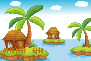 Huts clipart