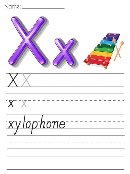 Alphabet série d'écriture — Image vectorielle