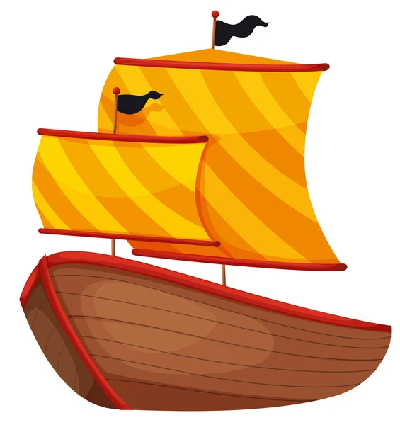 Barco pirata — Archivo Imágenes Vectoriales