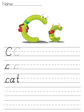 Alphabet sheet clipart