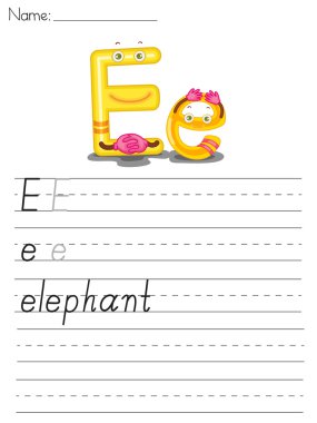 Alphabet sheet clipart