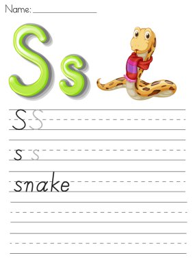 Alphabet sheet clipart