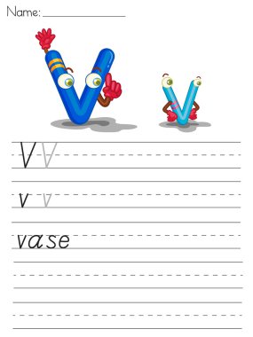 Alphabet sheet clipart