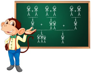 Business monkey clipart