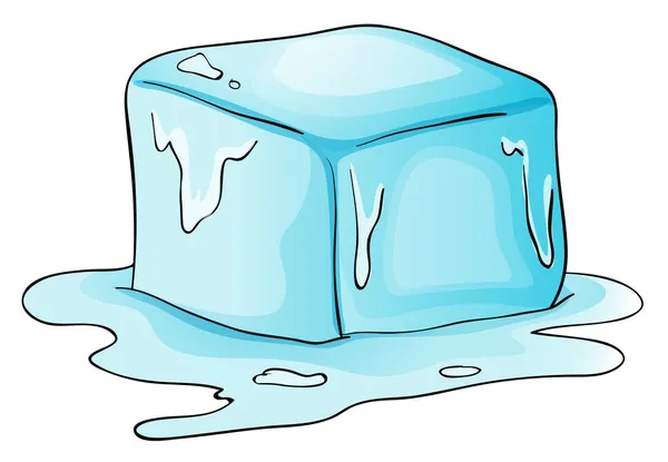 Cubo de hielo — Vector de stock