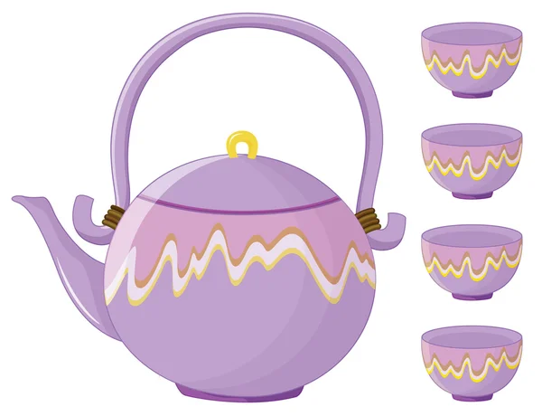 茶具 — 图库矢量图片