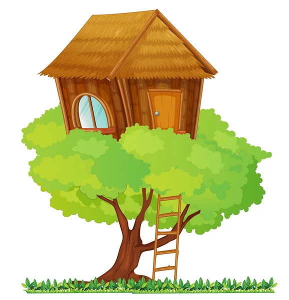 Casa das árvores —  Vetores de Stock