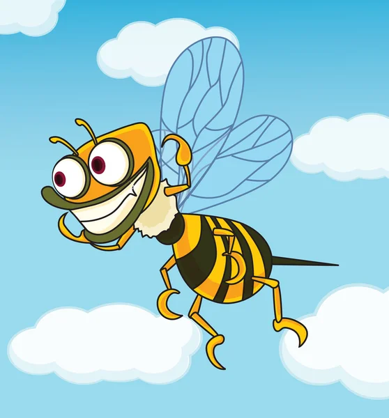 醜い蜂 — ストックベクタ