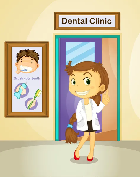 Dentista — Vettoriale Stock
