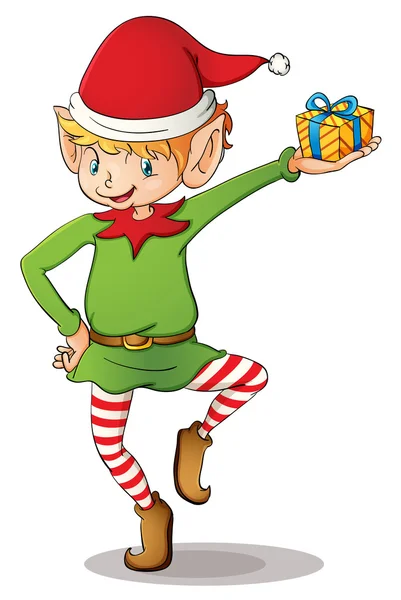 Świąteczny elf — Wektor stockowy