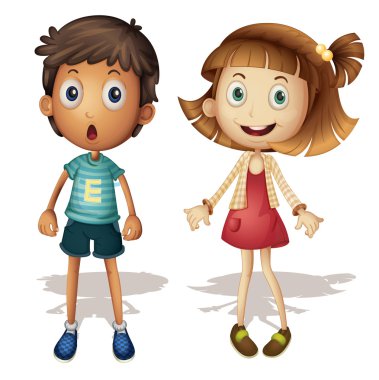 Young kids clipart