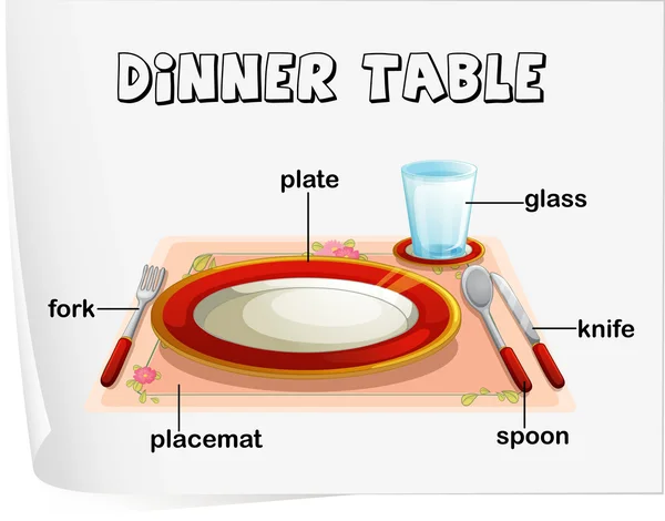 Посуда для еды — стоковый вектор