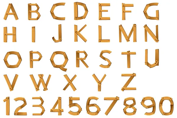 Числа і алфавітів — стоковий вектор