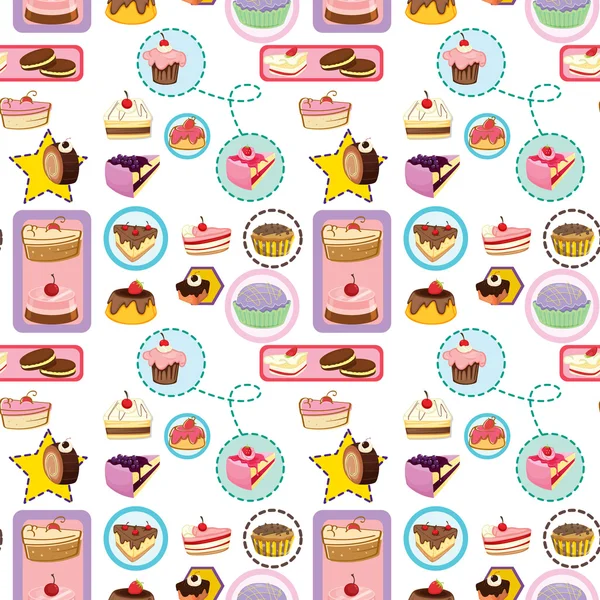Divers gâteaux — Image vectorielle