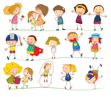 Simple kids clipart