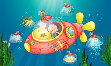 Submarine adventure clipart