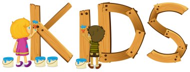 Kids sign clipart