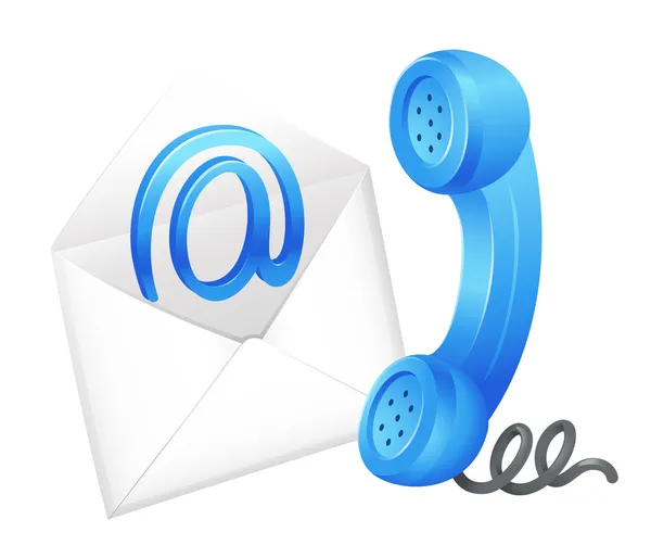 Επικοινωνήστε με το σύμβολο του ηλεκτρονικού ταχυδρομείου — Διανυσματικό Αρχείο