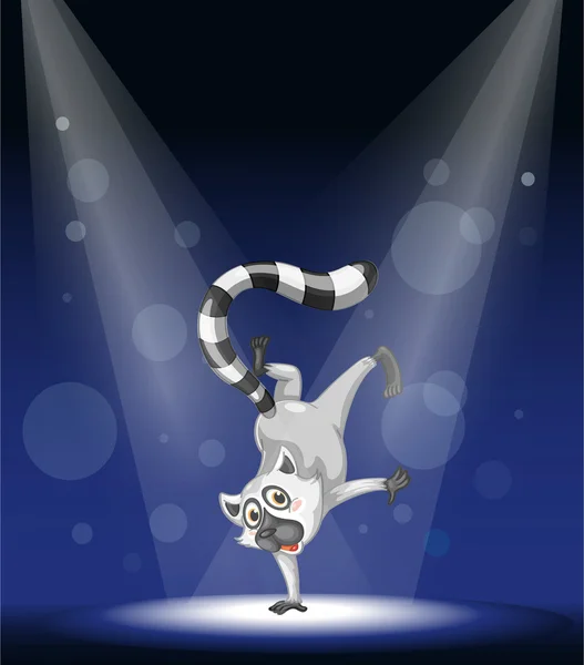 Lemur dancing — Stock Vector