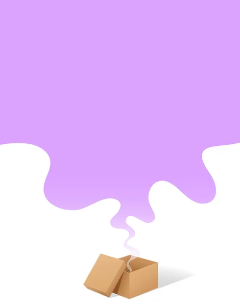 Fumées provenant de la boîte — Image vectorielle