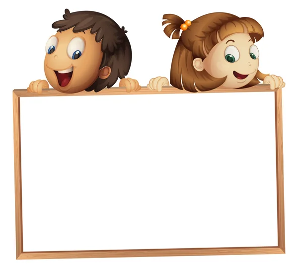 Děti zobrazeno desky — Stockový vektor