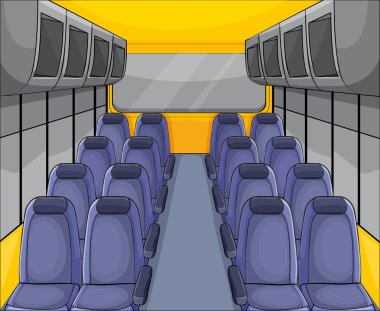 vehical seat arrangement clipart