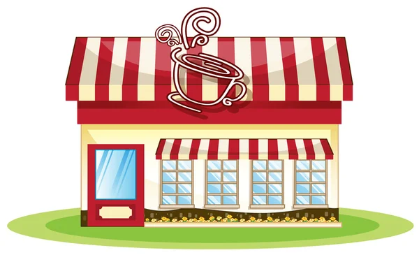 Çadır kahve dükkanı — Stok Vektör