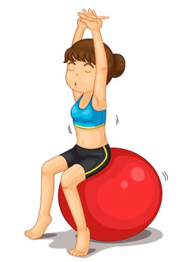 Fitness girl clipart