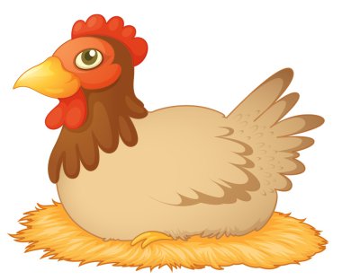 Hen nesting vector