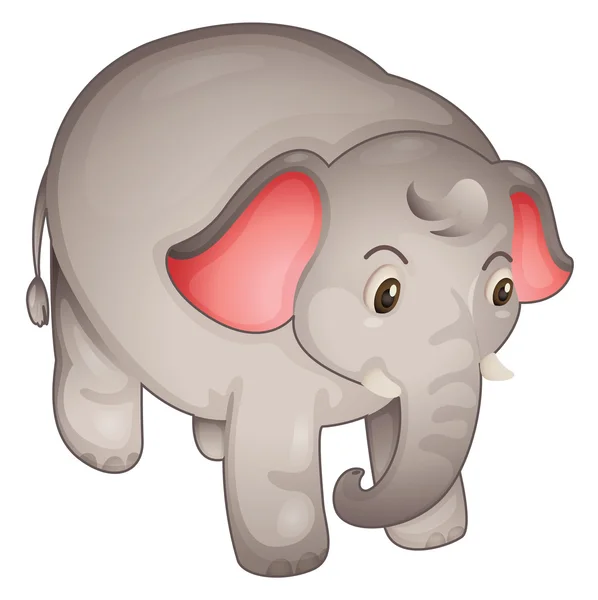 Elefante aislado — Vector de stock