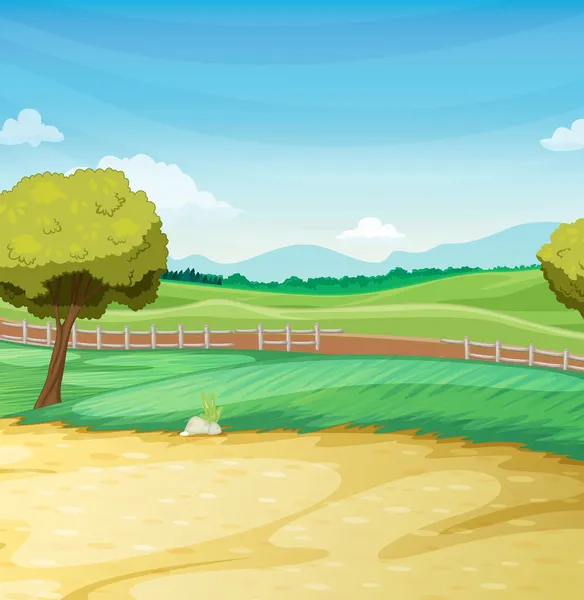 Scène agricole — Image vectorielle