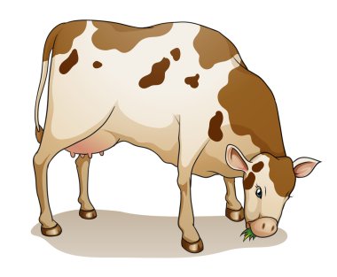 Cartoon cow clipart