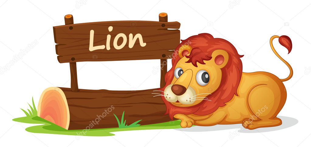 lion and name plate