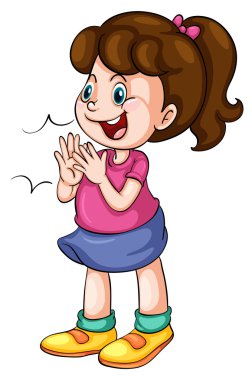 a girl clipart