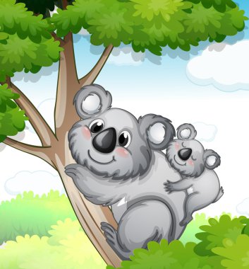 bears in nature clipart