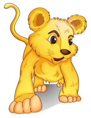 cub on white clipart