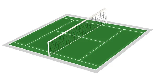 Volley topu yere — Stok Vektör