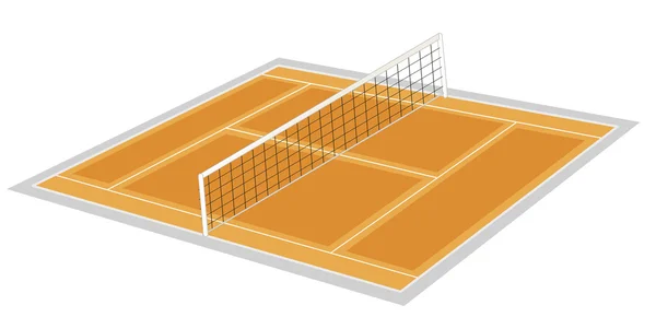 Volley ball ground — Stock Vector