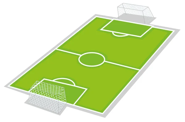 Campo di calcio — Vettoriale Stock