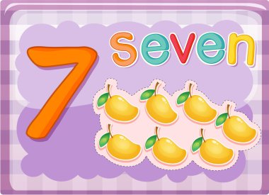 Number cards clipart