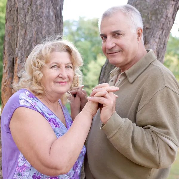 Feliz pareja de ancianos mayores — Foto de Stock