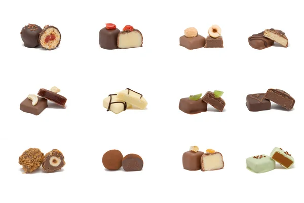 Conjunto de varios caramelos hechos a mano —  Fotos de Stock