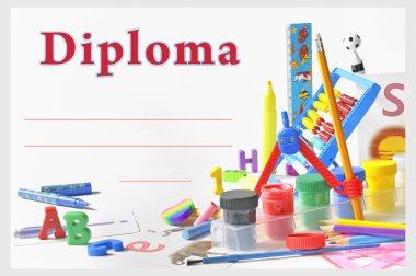 Preschool diploma clipart