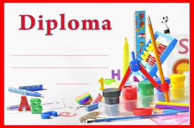Preschool diploma clipart