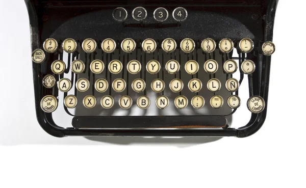 Detalle de la vieja máquina de escribir Imagen De Stock
